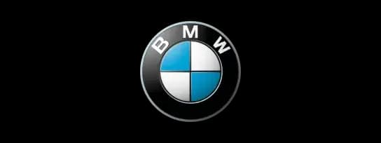 Classic BMW logo featuring a blue and white quartered circle with 'BMW' at the top.