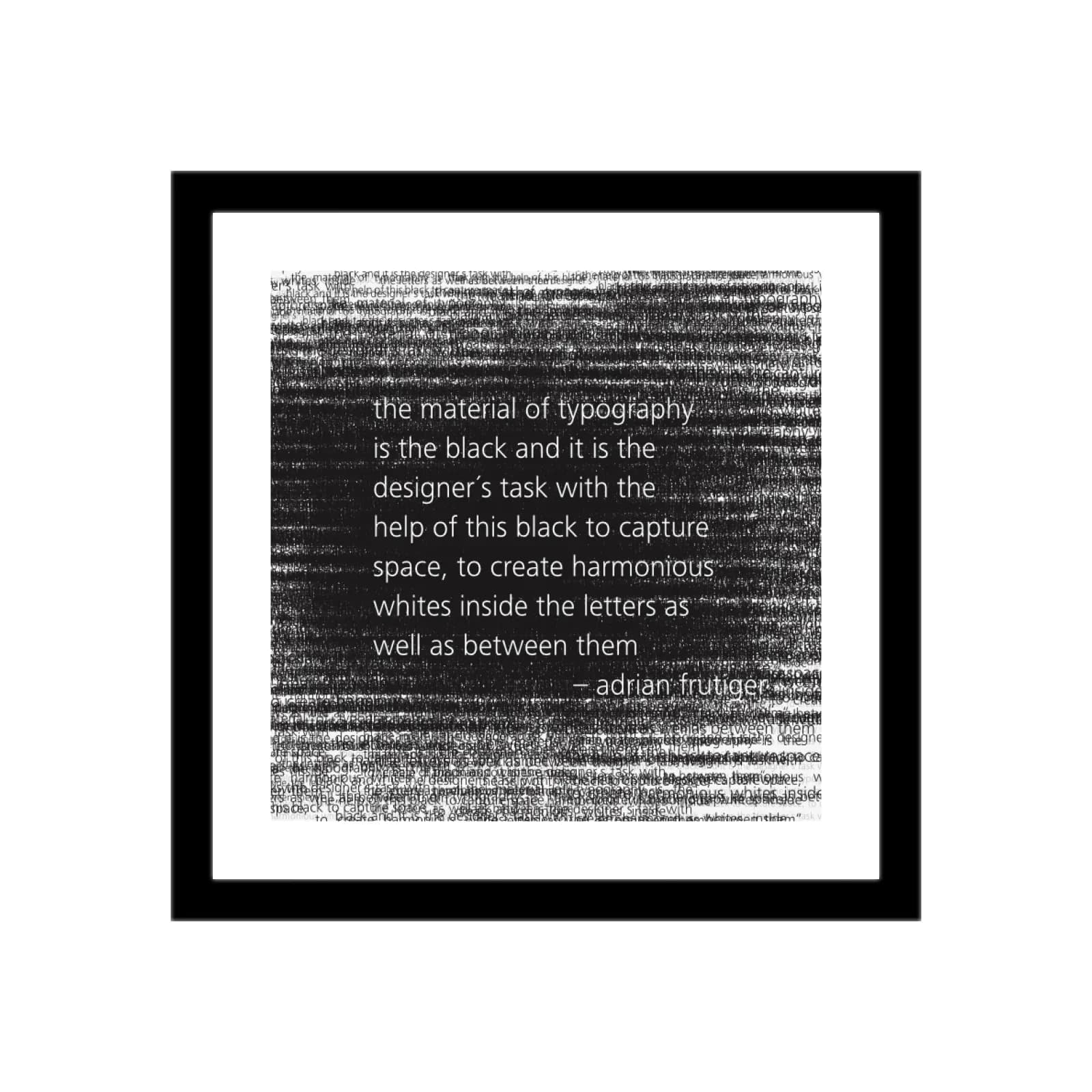 Frutiger about typography